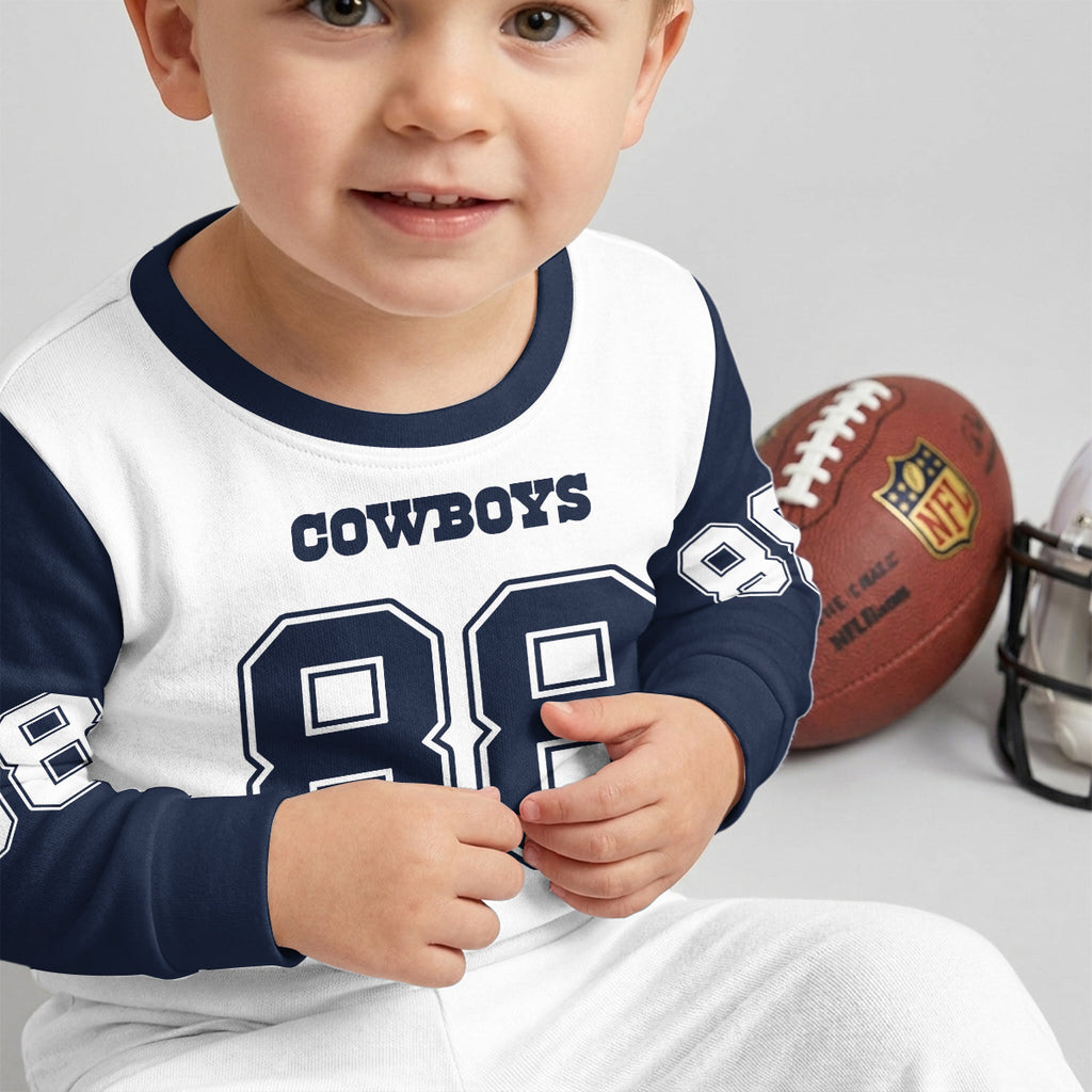 Dallas C. Football CDLamb 88! Inspired Bamboo Two Piece Long Sleeve Pajama Set