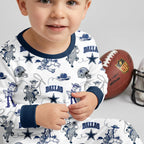 Cowboys Football x Woody Inspired Bamboo Two Piece Long Sleeve Pajama Set