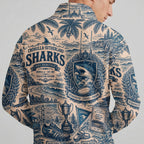 Cronulla-Sutherland Quarterzip Waffle Sweatshirt