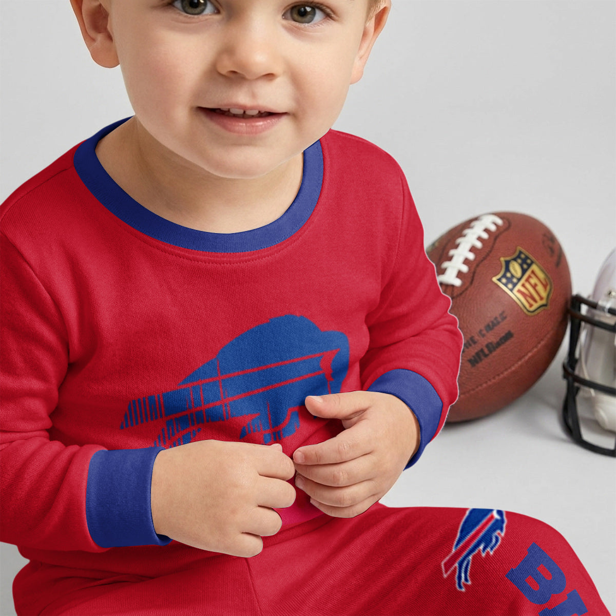 Buffalo Football Joshua 17! Inspired Bamboo Two Piece Long Sleeve Pajama Set