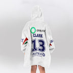 New Zealand 2026 Erin Clark 13 Away Unisex Blanket Hoodie