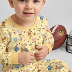 Baloons Bear and Friends Bamboo Two Piece Long Sleeve Pajama Set