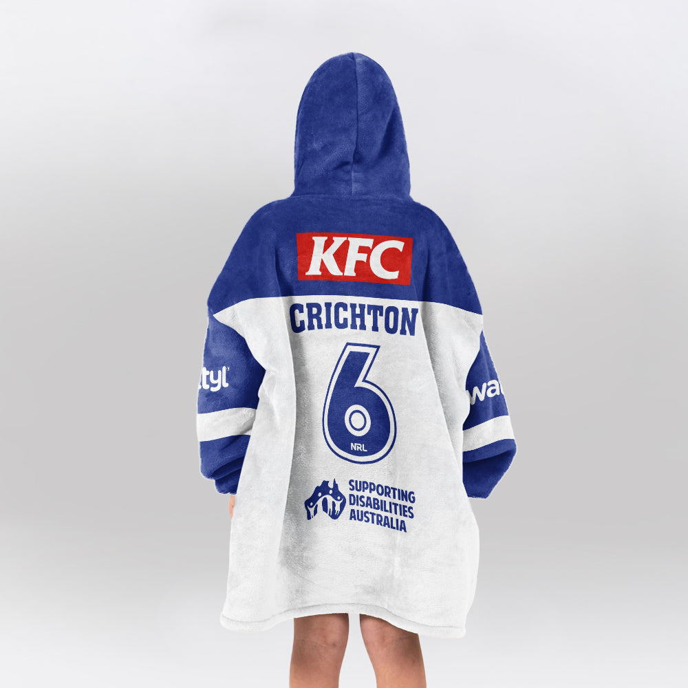 Bulldogs Rugby Crichton Unisex Blanket Hoodie