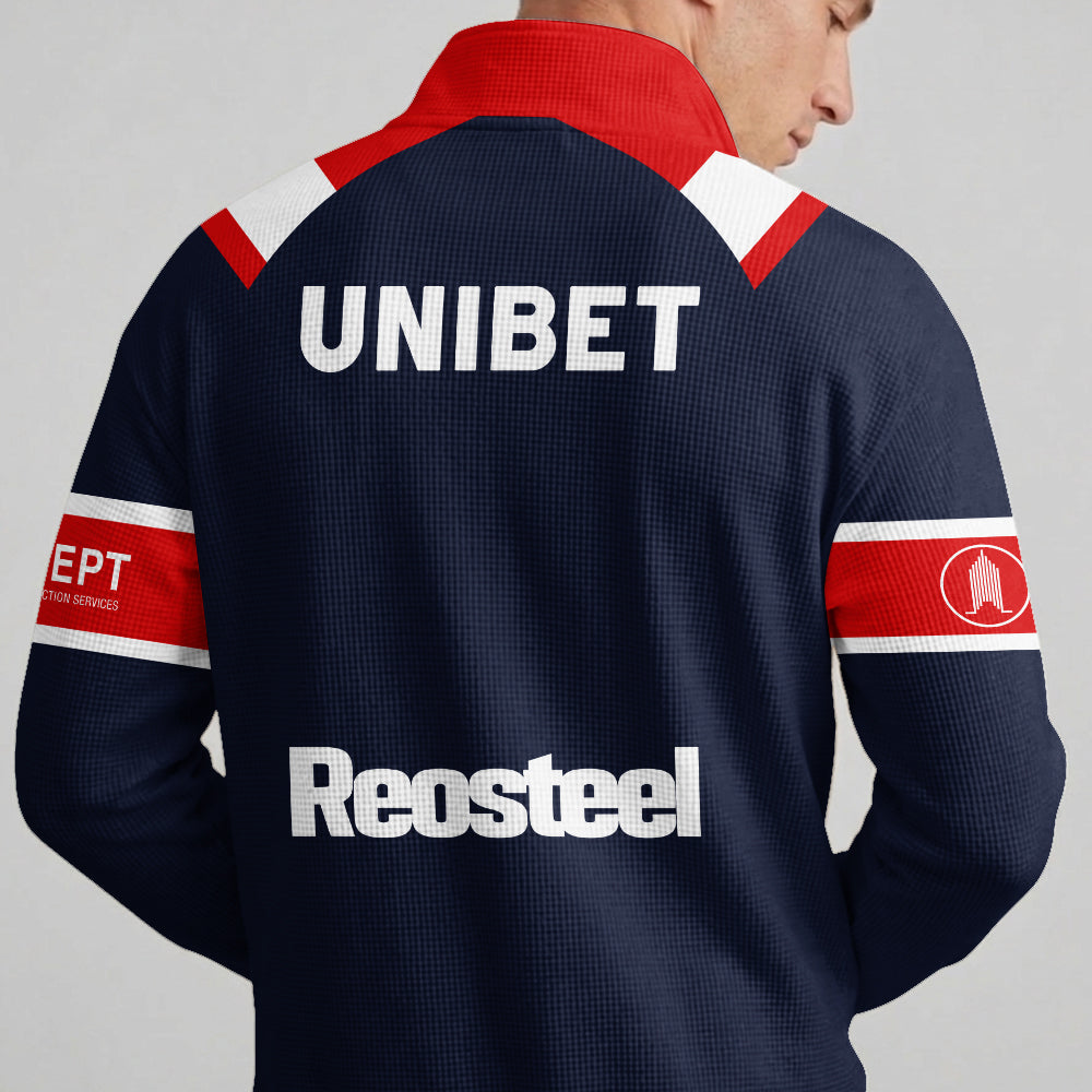 Roosters Quarterzip Waffle Sweatshirt