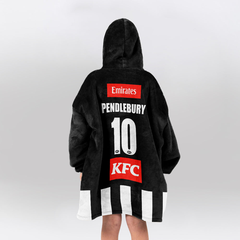 Collingwood Football 10 Pendlebury  Blanket Hoodie