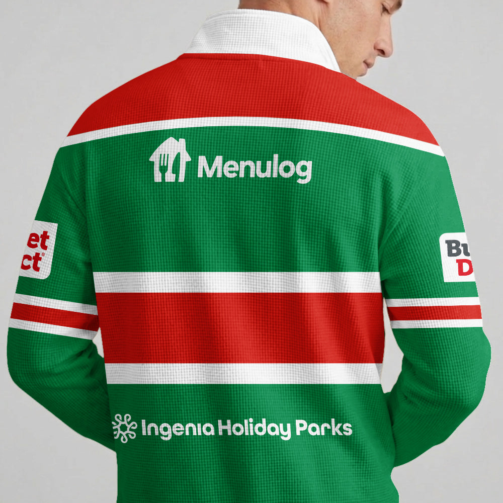 Rabbitohs Quarterzip Waffle Sweatshirt