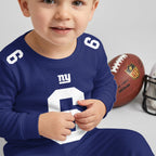 Giants Football! Inspired Bamboo Two Piece Long Sleeve Pajama Set