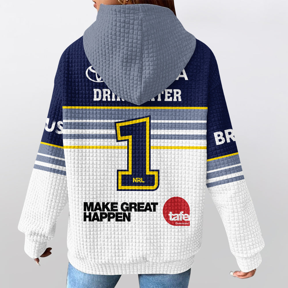 North Queensland Drinkwater 1 Home Waffle Hoodie