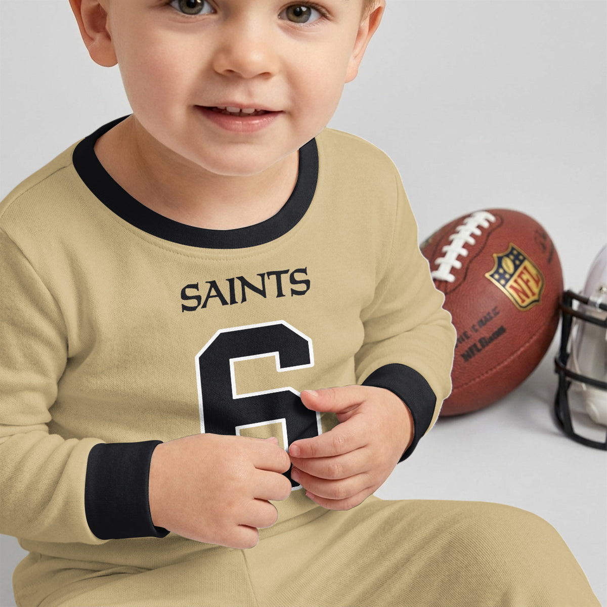 New Orleans Saints Football!! Inspired Bamboo Two Piece Long Sleeve Pajama Set