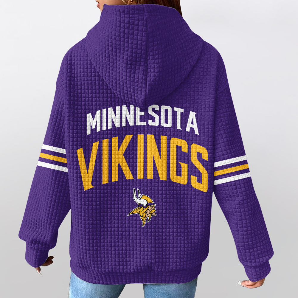 Minnesota V. Football Waffle Hoodie