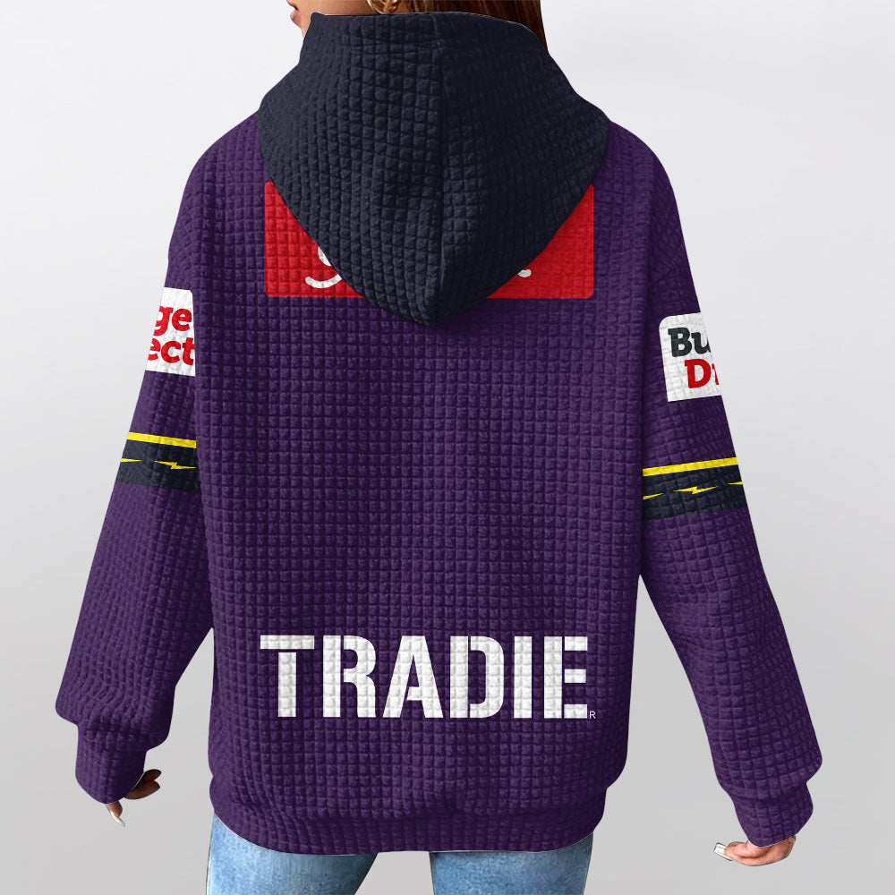 Melbourne Unisex Home Waffle Hoodie