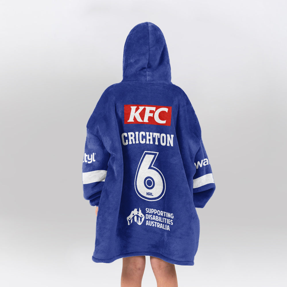 Bulldogs Rugby Crichton Unisex Blanket Hoodie