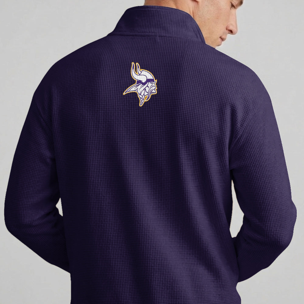 Minnesota V.I.K.I.N.G.S x T.H.O.R Quarterzip Waffle Sweatshirt