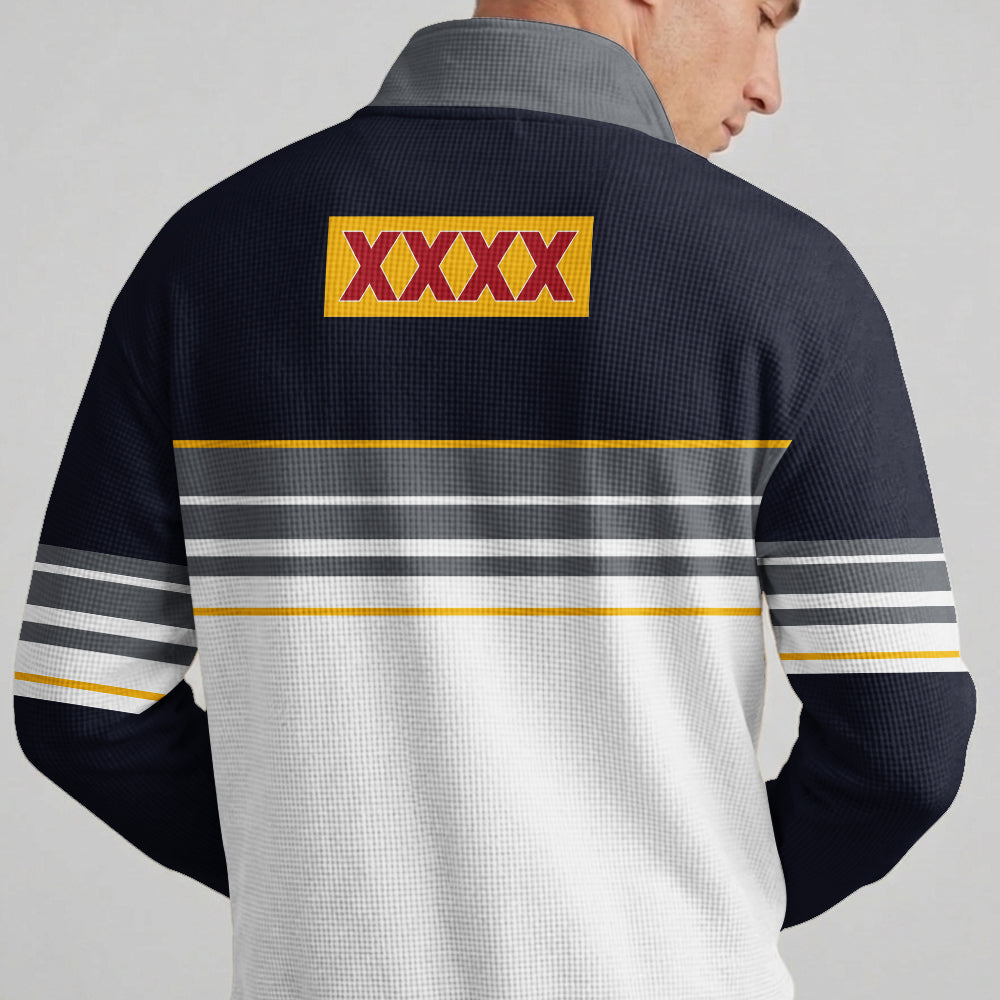 Cowboys Quarterzip Waffle Sweatshirt