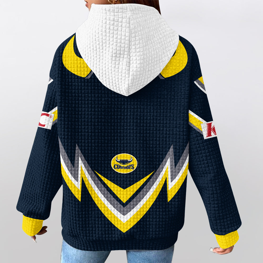 North Queensland 2000 Alternate Away Retro Waffle Hoodie