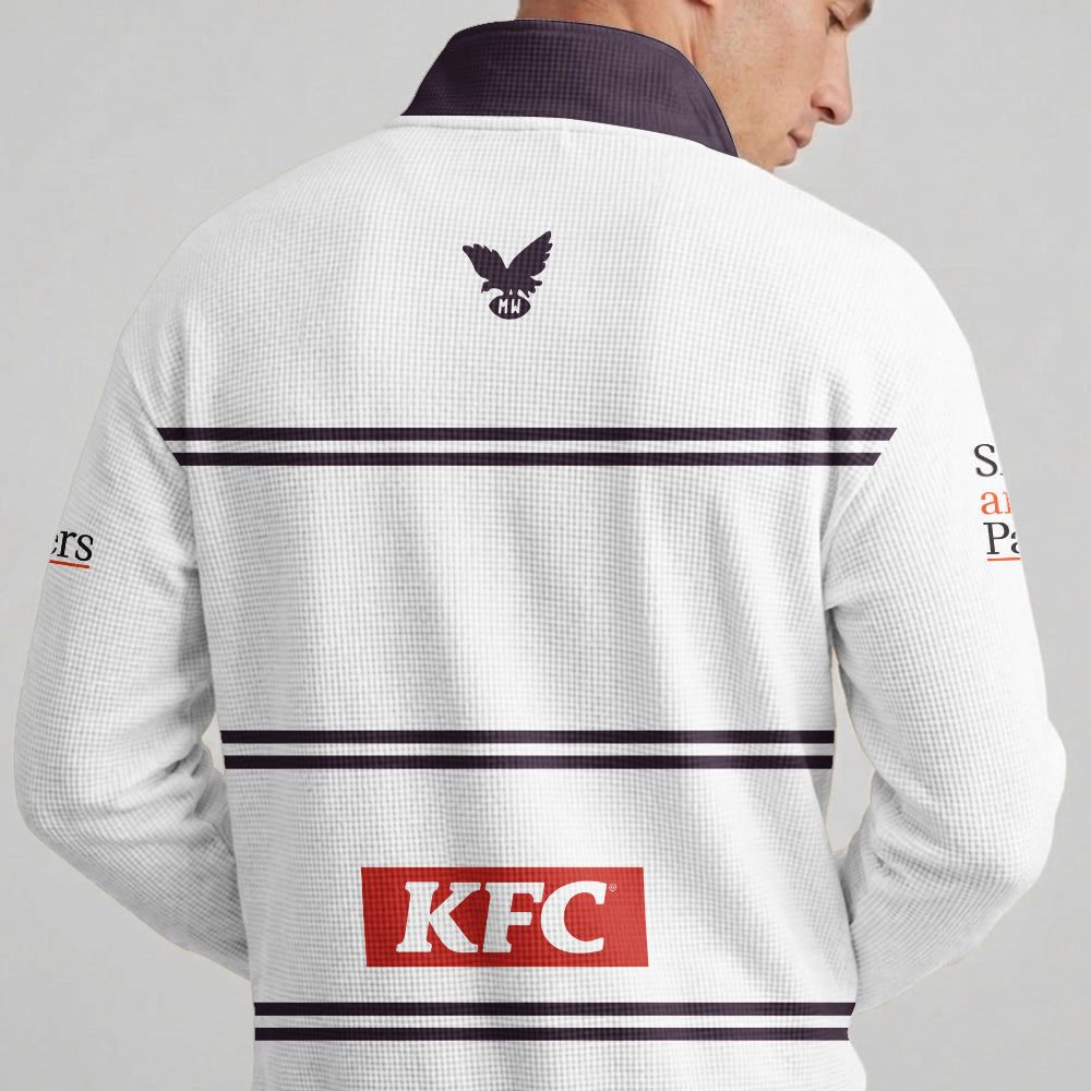 Sea Eagles Quarterzip Waffle Sweatshirt