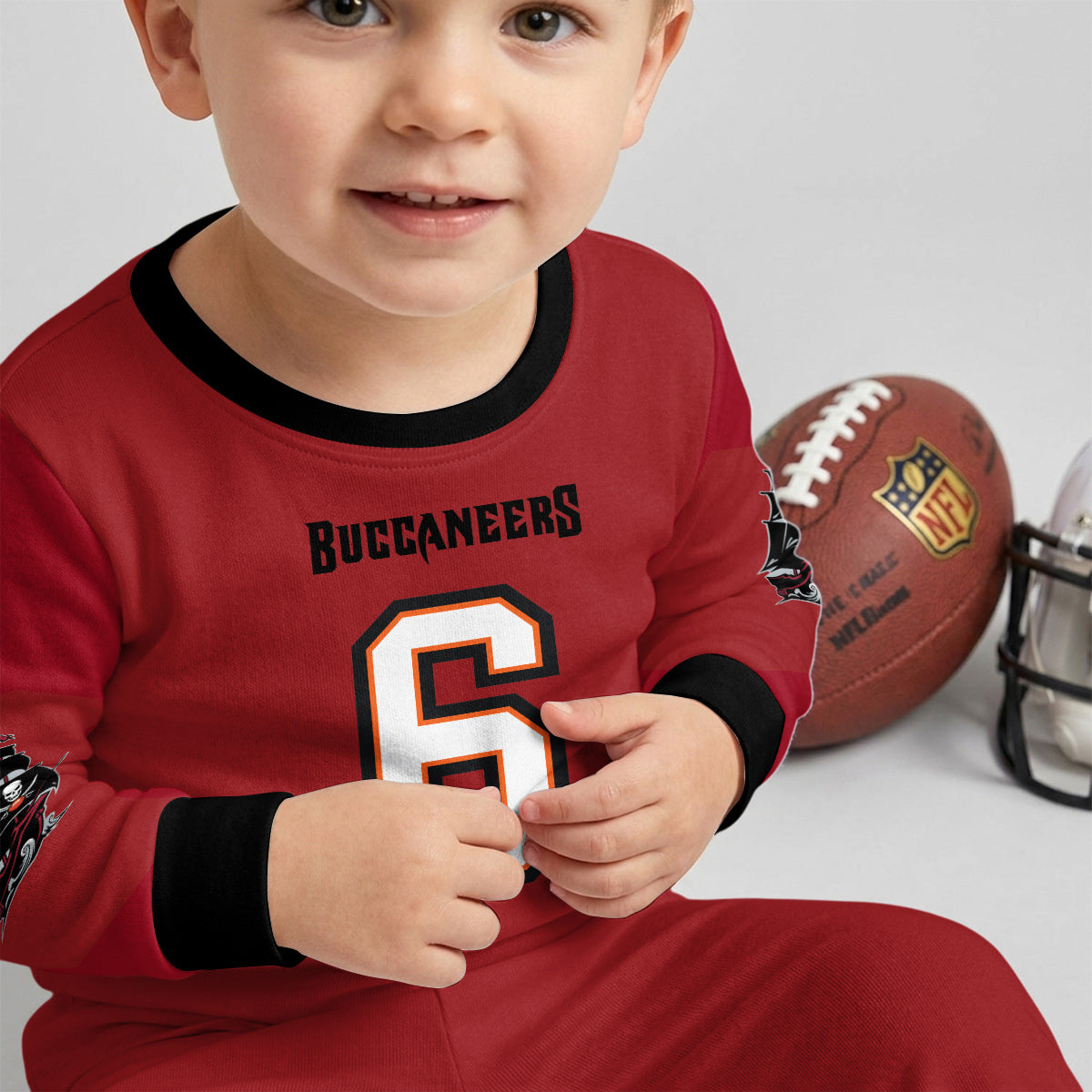 Tampa Bay Buccaneers Football!! Inspired Bamboo Two Piece Long Sleeve Pajama Set