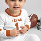 Texas Longhorns Football!! Inspired Bamboo Two Piece Long Sleeve Pajama Set