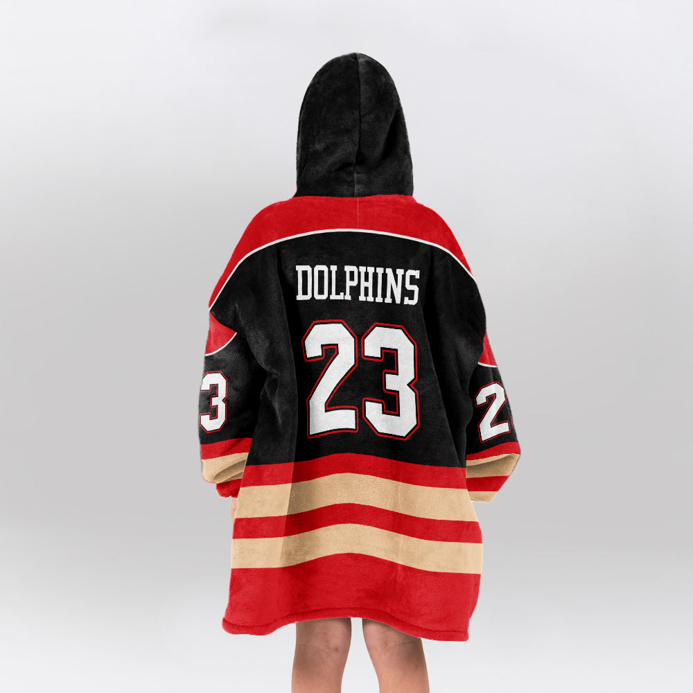 Dolphins Unisex Blanket Hoodie