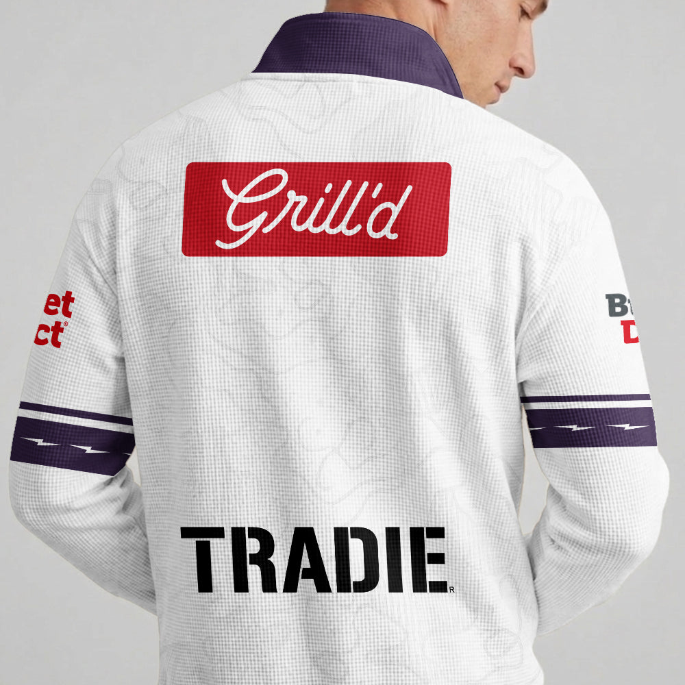 Melbourne Quarterzip Waffle Sweatshirt