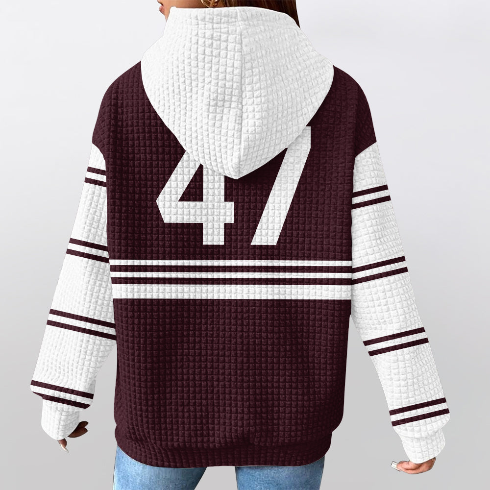 Manly Warringah 47 Waffle Hoodie