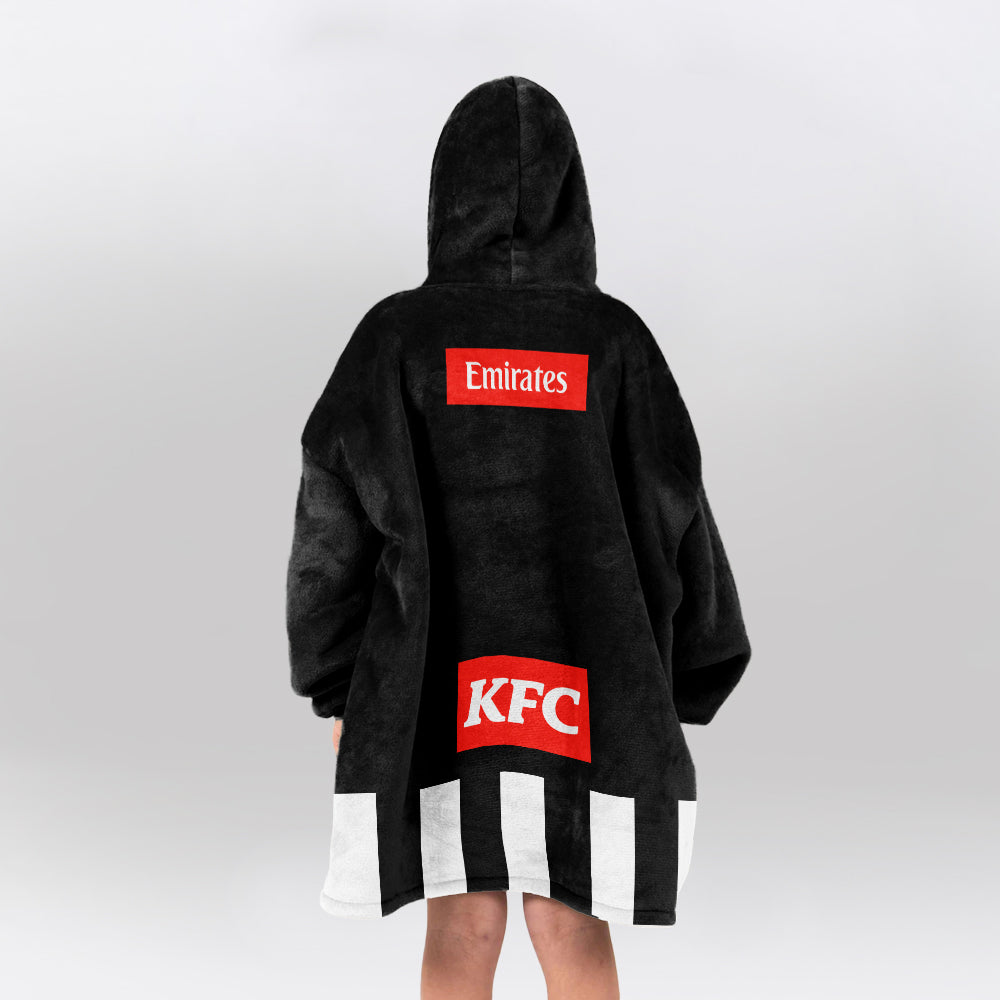 Collingwood Football Blanket Hoodie