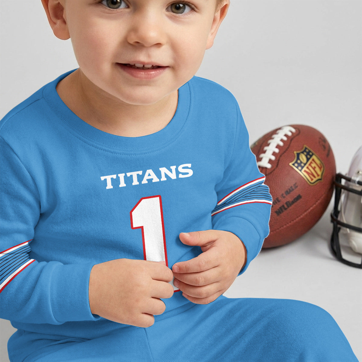 Tennessee Titans Football!! Inspired Bamboo Two Piece Long Sleeve Pajama Set