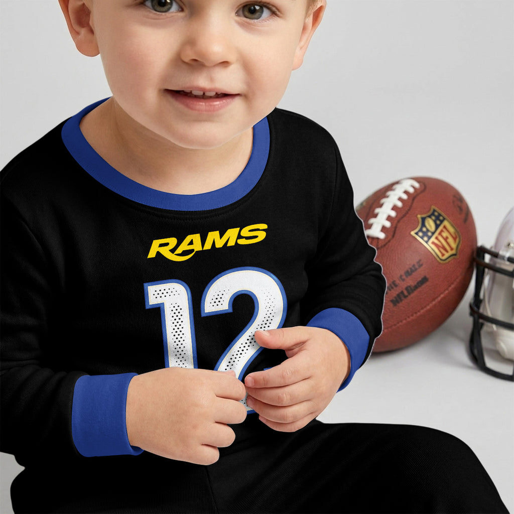 LA Rams Football!! Inspired Bamboo Two Piece Long Sleeve Pajama Set
