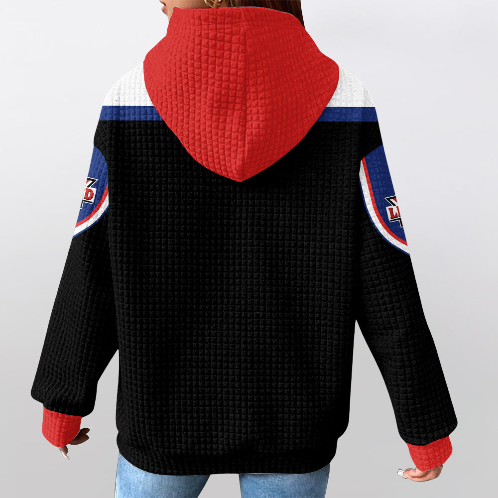 New Zealand Retro 2001 Unisex Waffle Hoodie