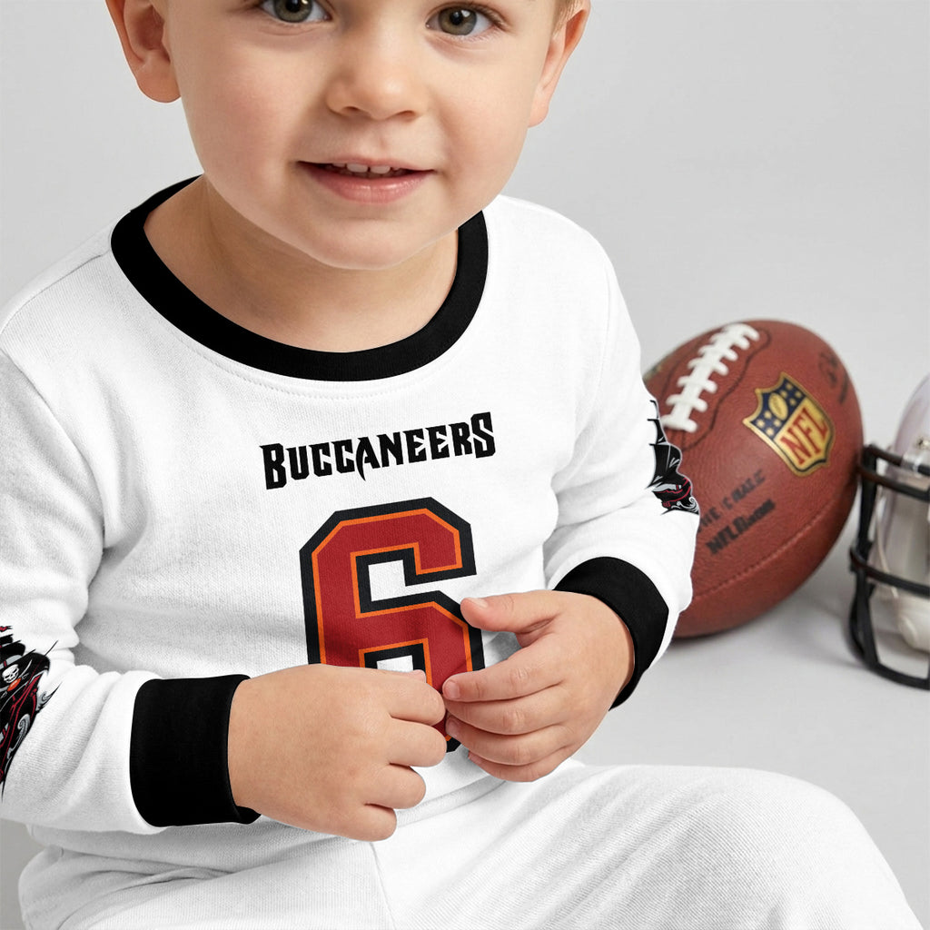 Tampa Bay Buccaneers Football!! Inspired Bamboo Two Piece Long Sleeve Pajama Set