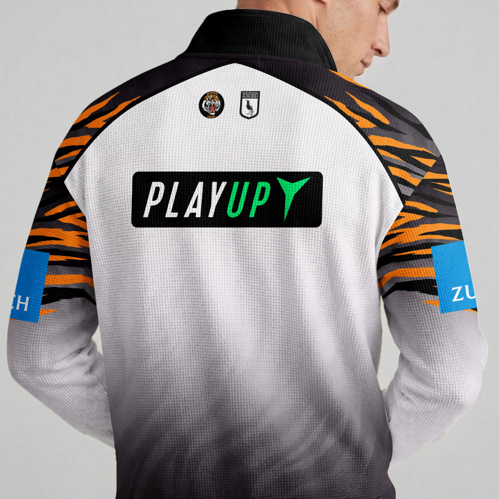 Tigers Quarterzip Waffle Sweatshirt