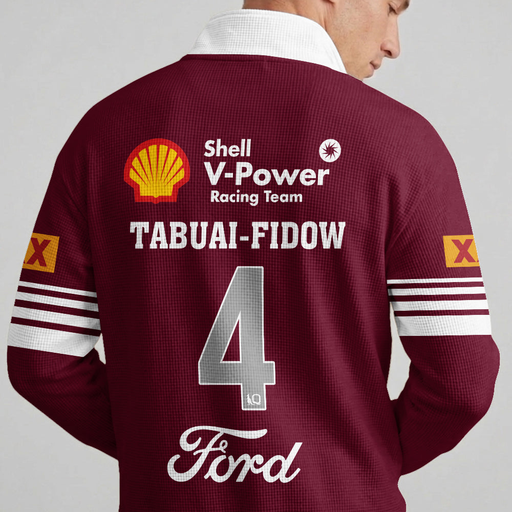 Queensland Rugby 2026 Tabuai-Fidow Quarterzip Waffle Sweatshirt
