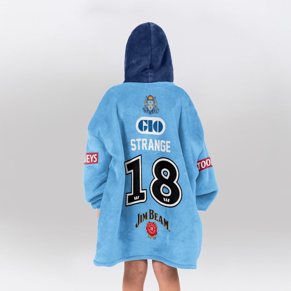 NSW Blues Rugby Blanket Hoodie