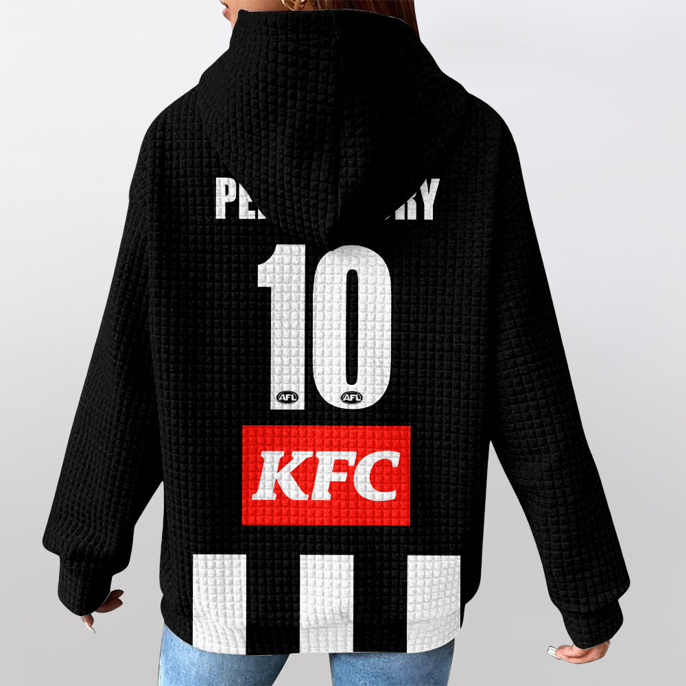 Collingwood Football 10 Pendlebury Waffle Hoodie
