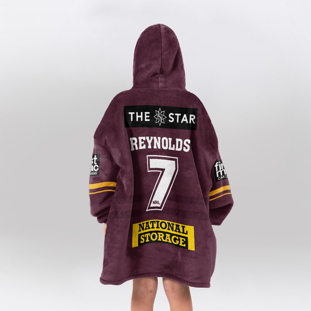 Brisbane Adam Reynolds 7 Blanket Hoodie