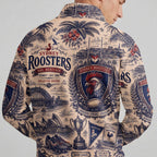 Sydney Roosters Quarterzip Waffle Sweatshirt