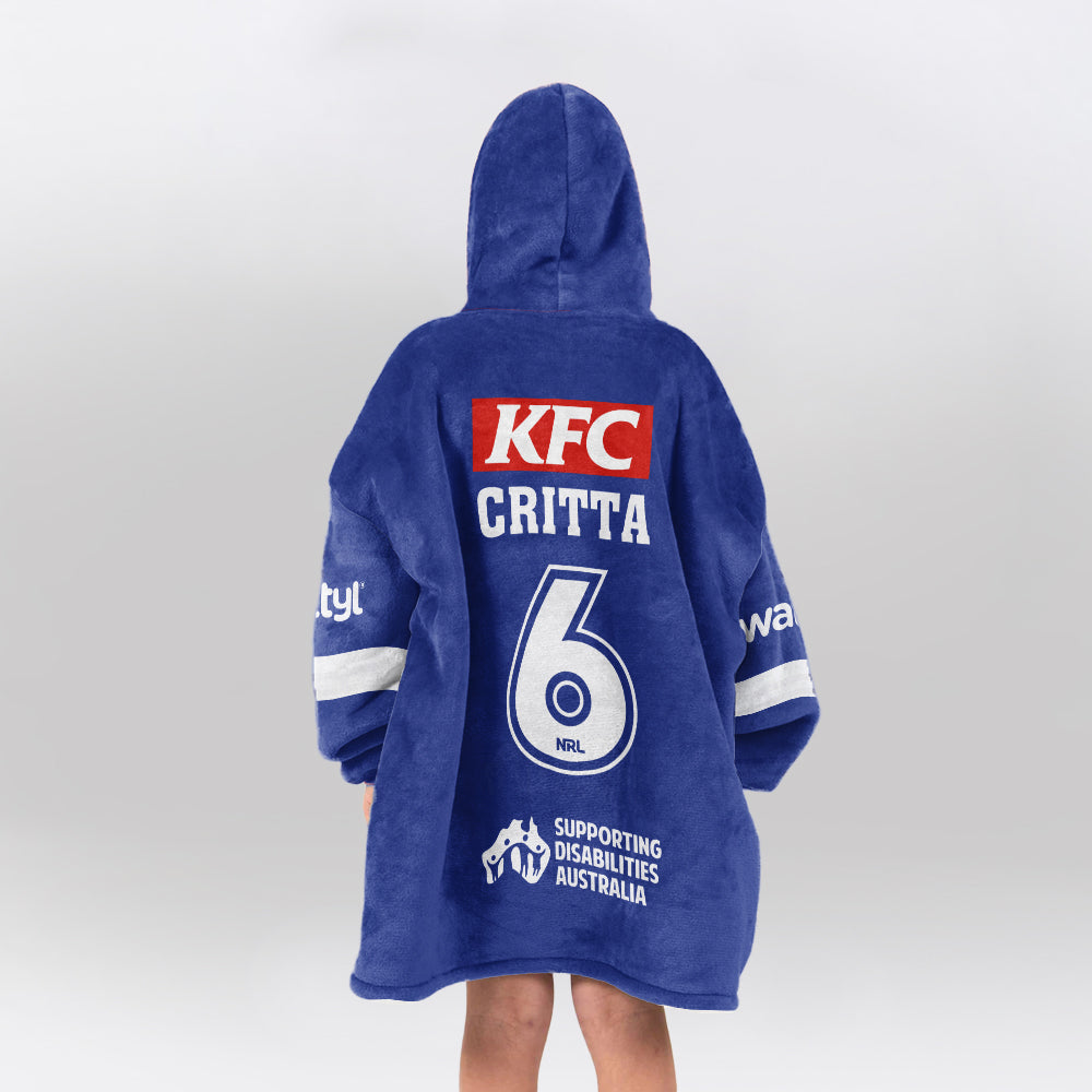 Bulldogs Rugby Critta Unisex Blanket Hoodie