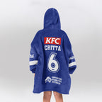 Bulldogs Rugby Critta Unisex Blanket Hoodie