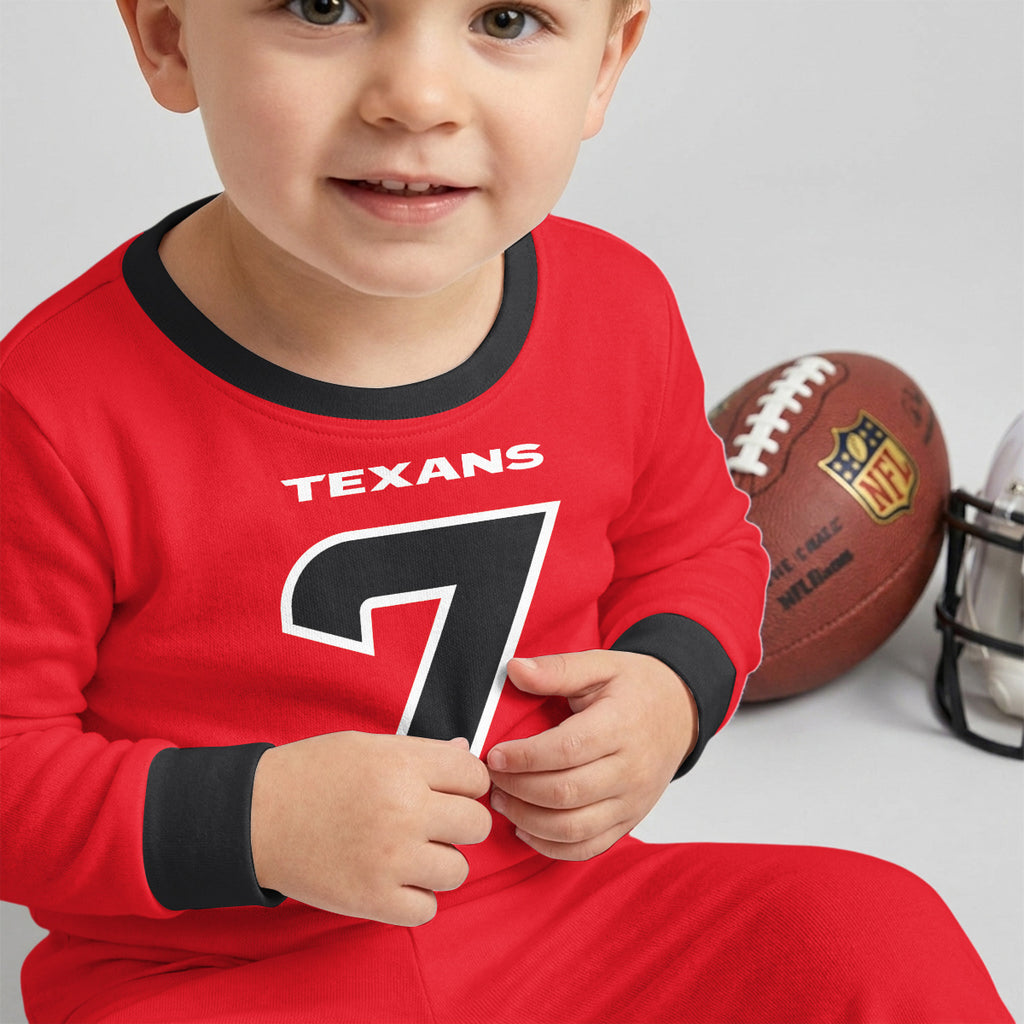 Houston Texans Football!! Inspired Bamboo Two Piece Long Sleeve Pajama Set