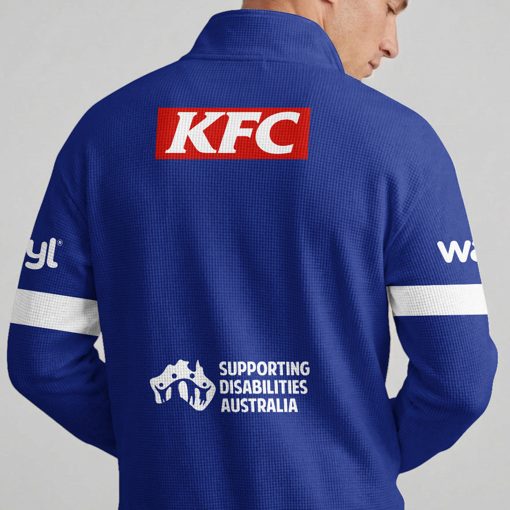 Bulldogs Quarterzip Waffle Sweatshirt