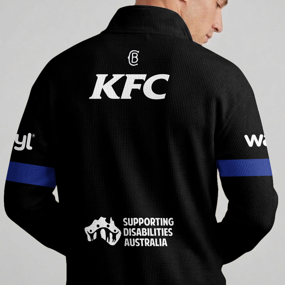 Bulldogs Quarterzip Waffle Sweatshirt