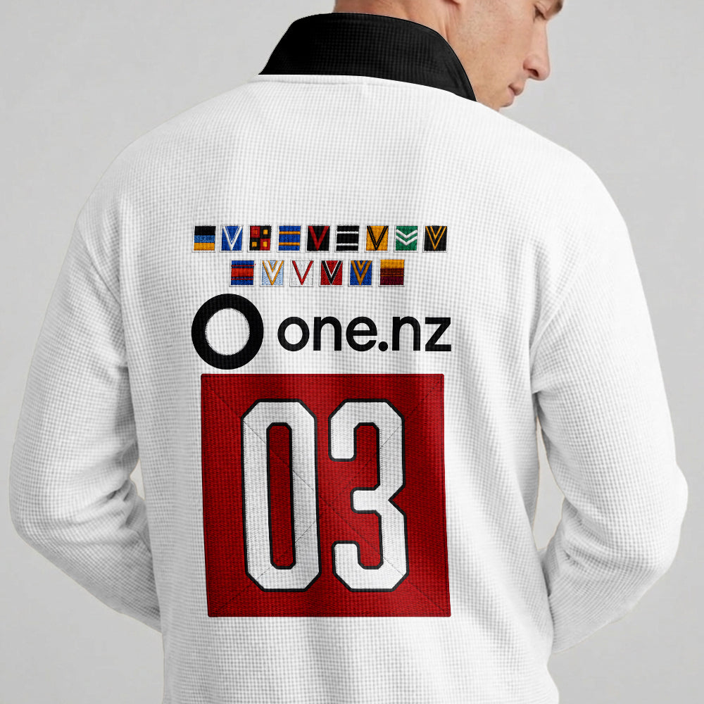 Warriors Quarterzip Waffle Sweatshirt