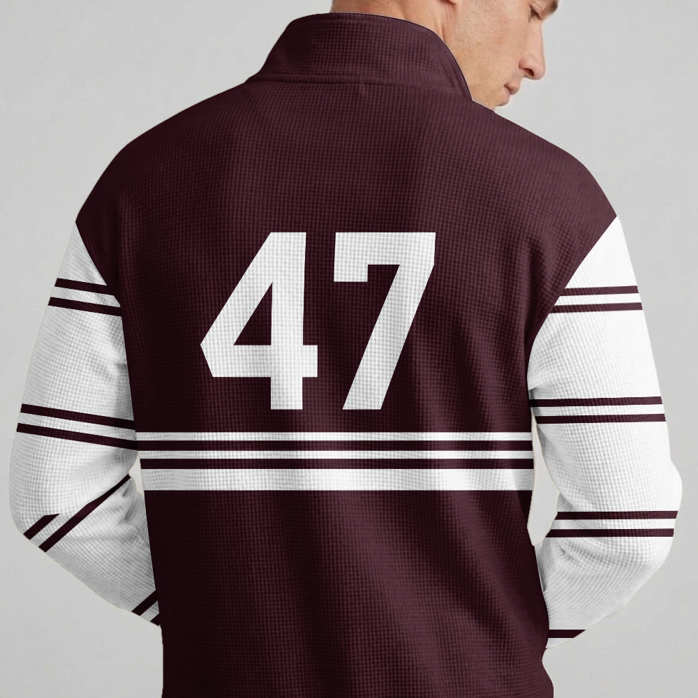 Sea Eagles Quarterzip Waffle Sweatshirt