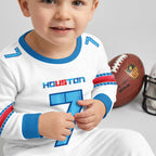 Houston T. Football!! Inspired Bamboo Two Piece Long Sleeve Pajama Set