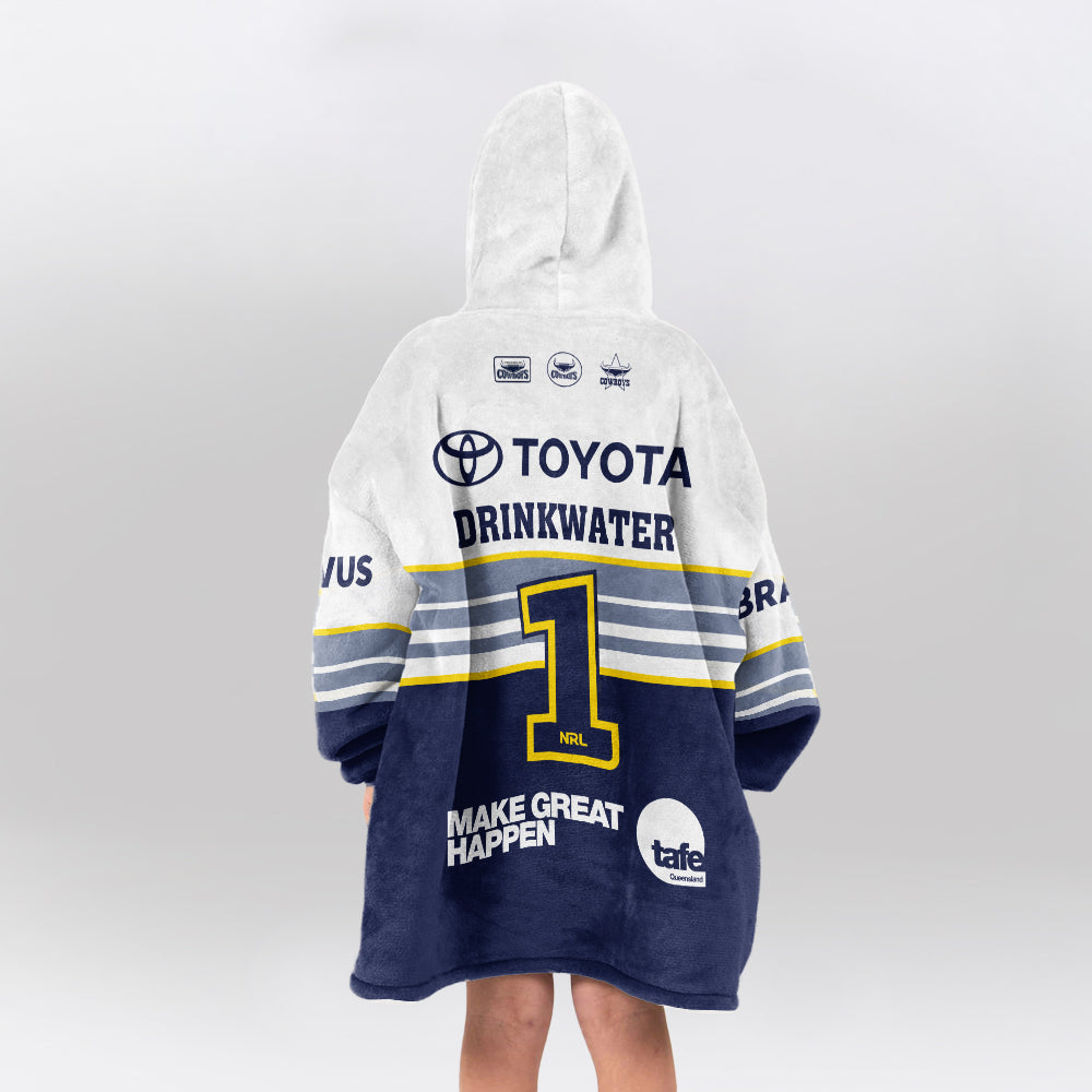 North Queensland Drinkwater 1 Away Blanket Hoodie
