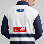 Geelong Football Quarterzip Waffle Sweatshirt
