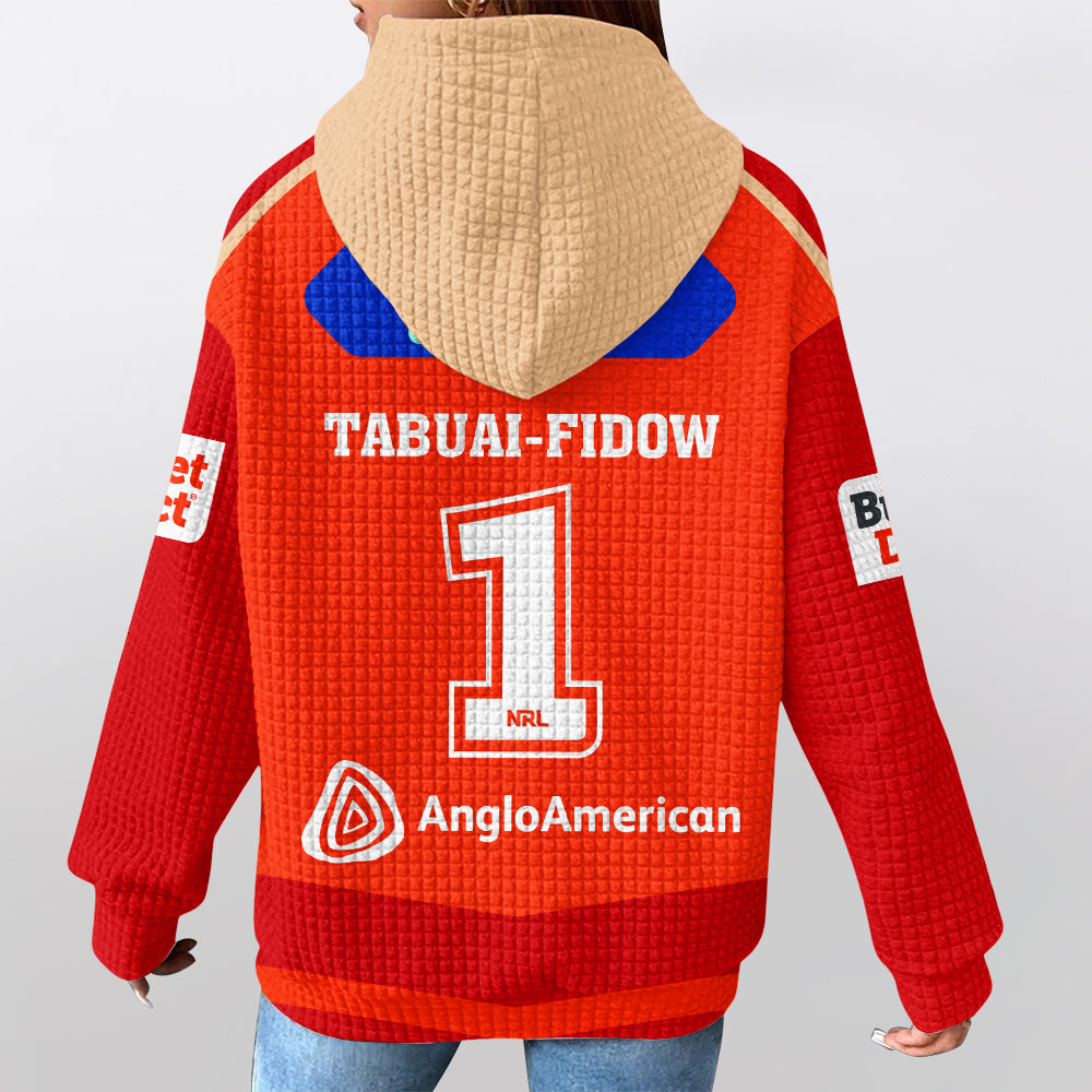 Dolphins Unisex Waffle Hoodie