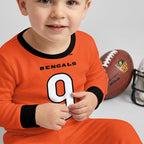 Bengals Football JB 09! Inspired Bamboo Two Piece Long Sleeve Pajama Set
