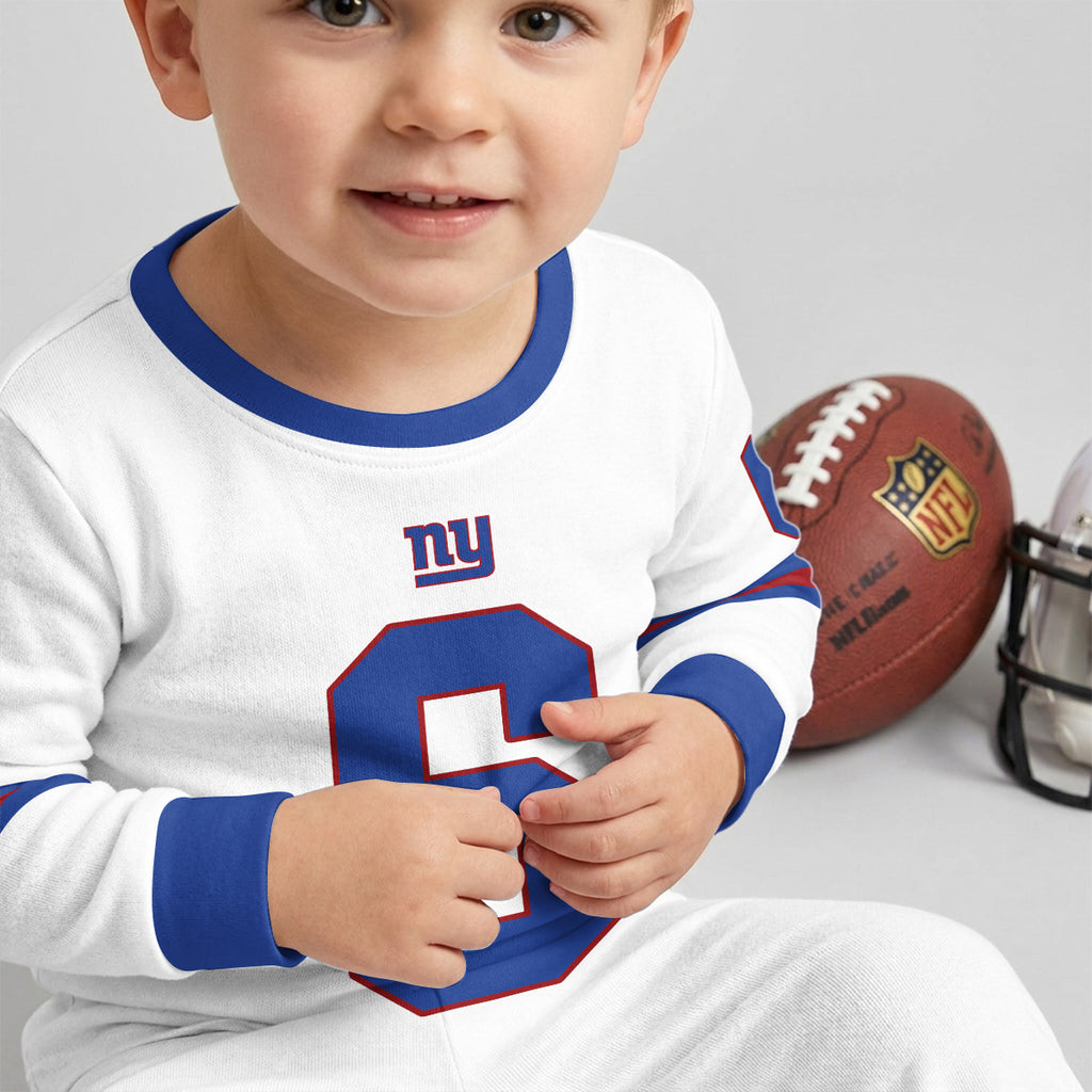 Giants Football! Inspired Bamboo Two Piece Long Sleeve Pajama Set