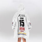 Adelaide Football 2026 White Cook 15 Blanket Hoodie